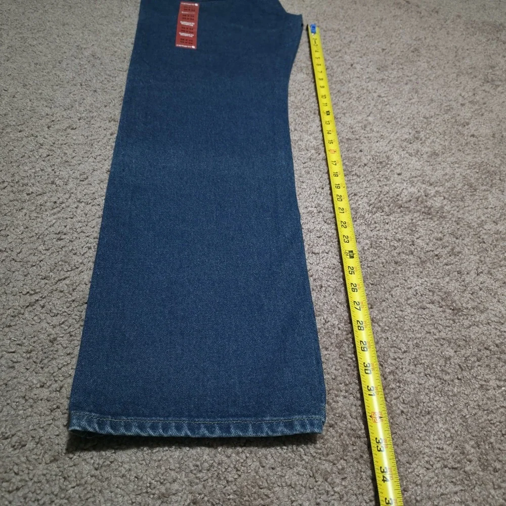 Carhartt B480 Blue Denim Jeans Size 36 x 34‎ Traditional Fit Striaght Leg New